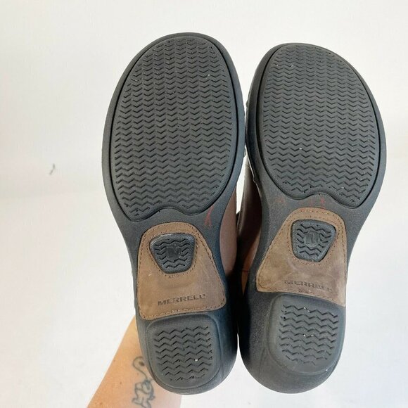 Merrell Luxe MJ Studded Buckle Mary Janes Shoes Size 6.5 Coffee Brown Women's - Picture 7 of 12